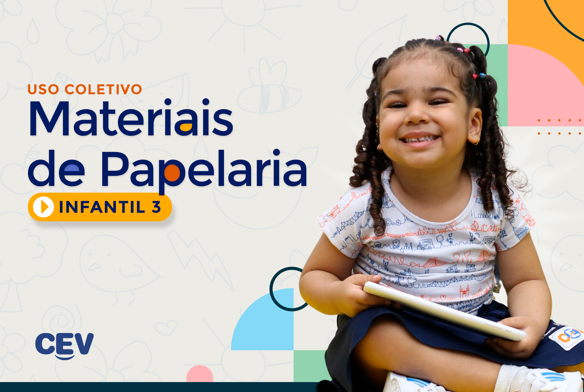Materiais de Papelaria - Uso Coletivo - INFANTIL 3 - 2026